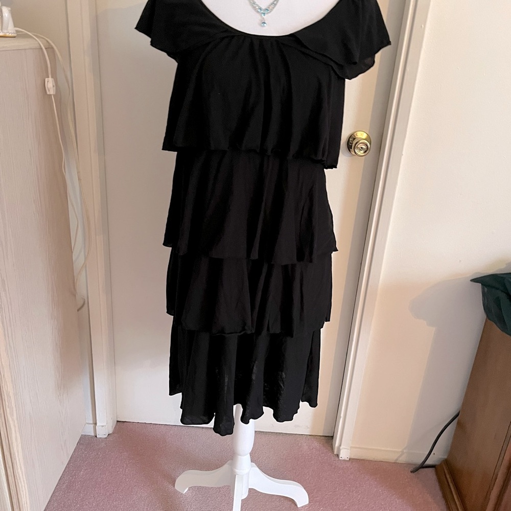 Black layered dress